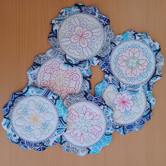 ITH Botanical Swirls Coasters and Toppers