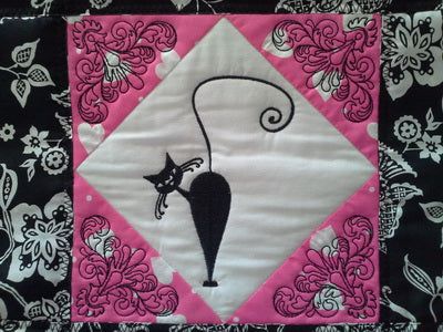 EW065 - Cute Cats Quilt As You Go Blocks