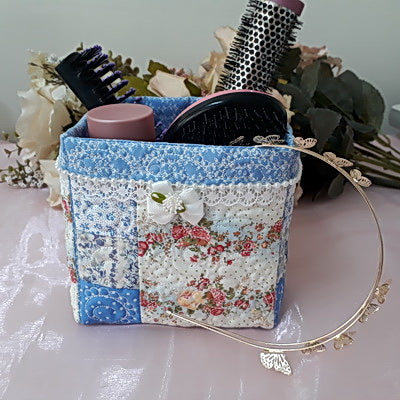 EW100 - Feathers and Pearls Fabric Boxes