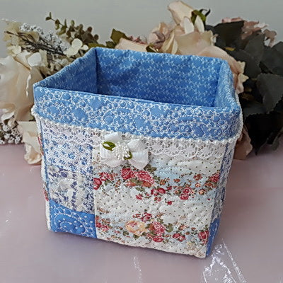 EW100 - Feathers and Pearls Fabric Boxes