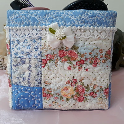 EW100 - Feathers and Pearls Fabric Boxes