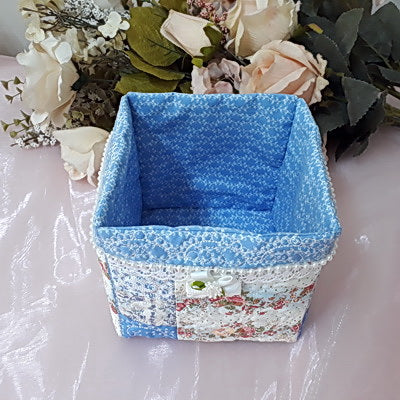 EW100 - Feathers and Pearls Fabric Boxes