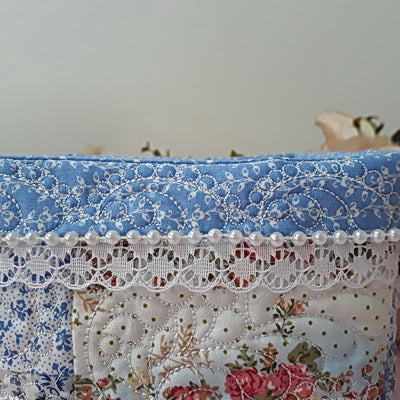 EW100 - Feathers and Pearls Fabric Boxes