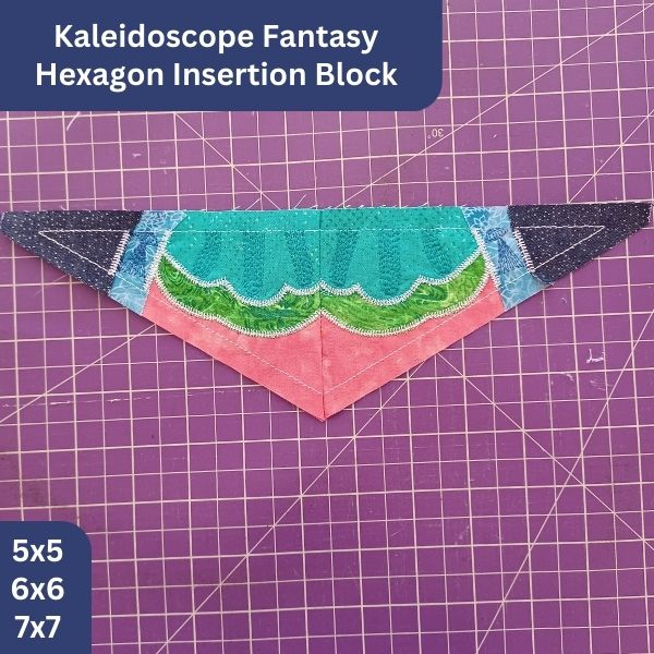 EW297 Kaleidoscope Fantasy Hexagon Insert block 8