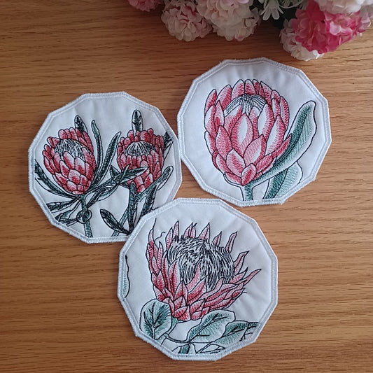 EW346  Botanical Protea Coasters