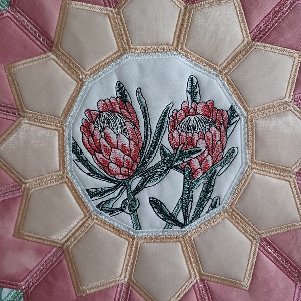 EW348 Botanical Proteas Table Topper 1