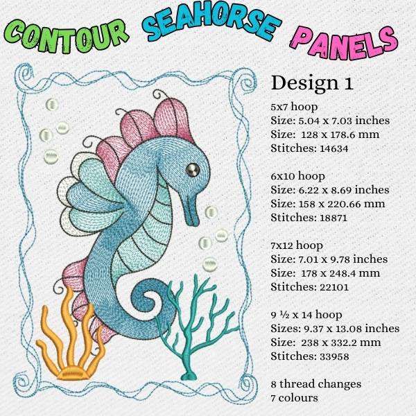 EW355 Contour Seahorse Panels