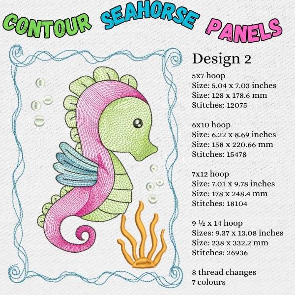 EW355 Contour Seahorse Panels