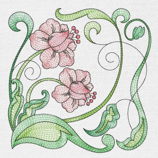 EW359 Botanical Swirls Blocks