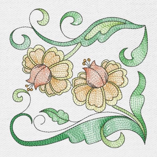 EW359 Botanical Swirls Blocks