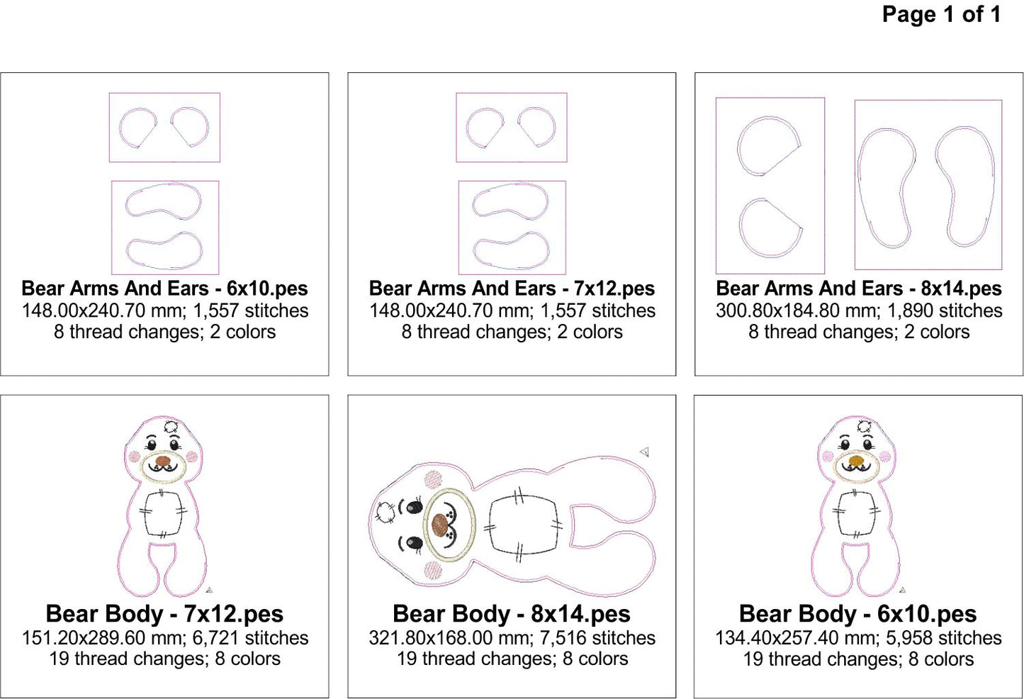 EW369 ITH Bear Softie