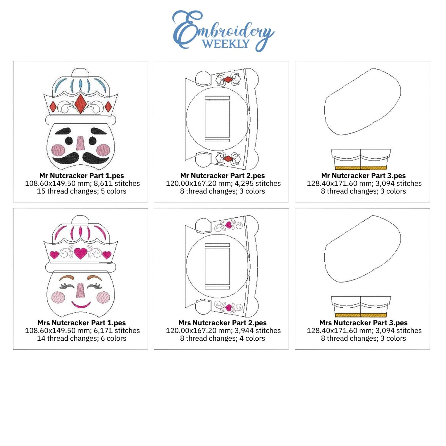 EW378 Christmas Dome Sweet Holders