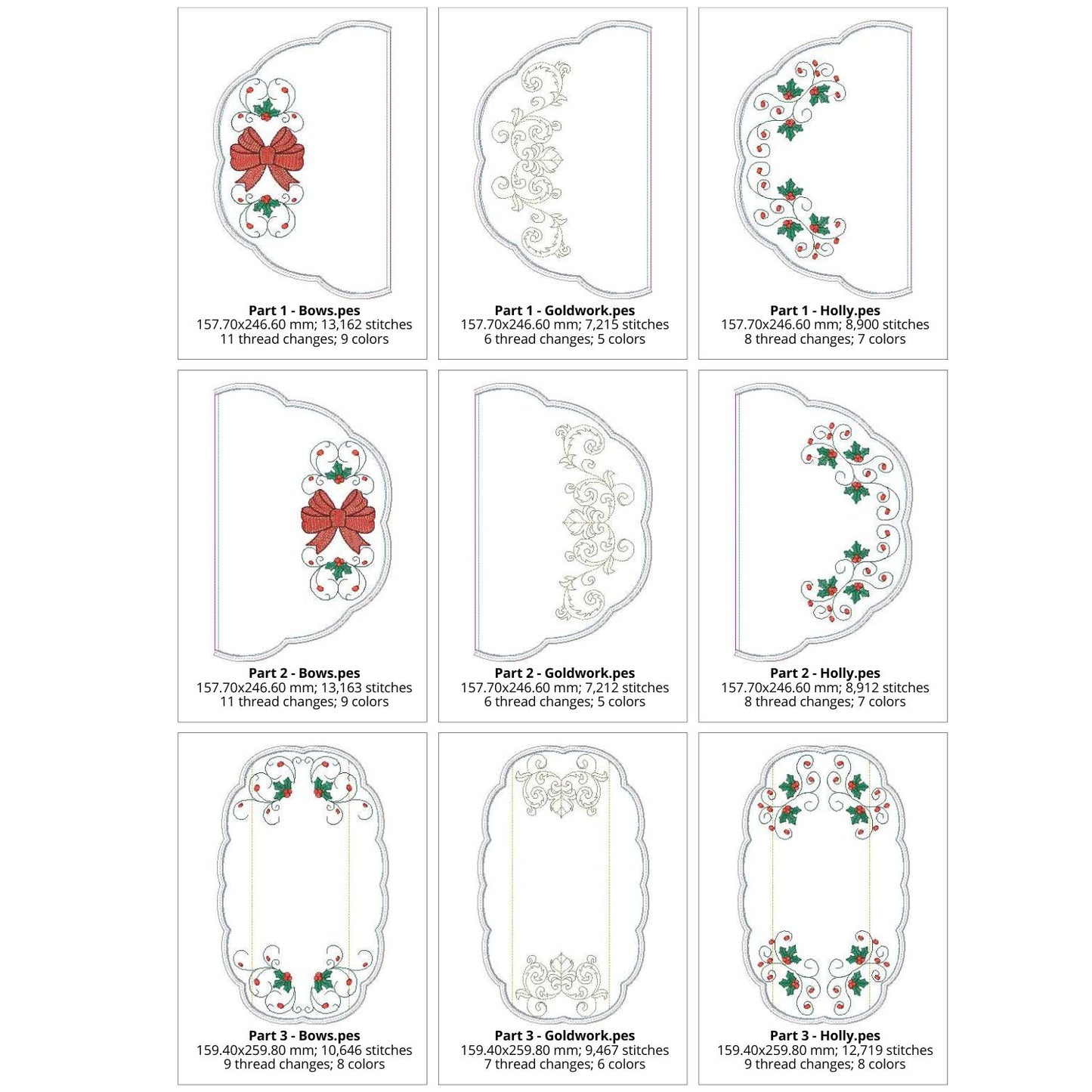 EW385 ITH Christmas Placemats