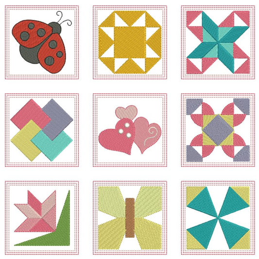 EW392  Mini Quilt Blocks 1