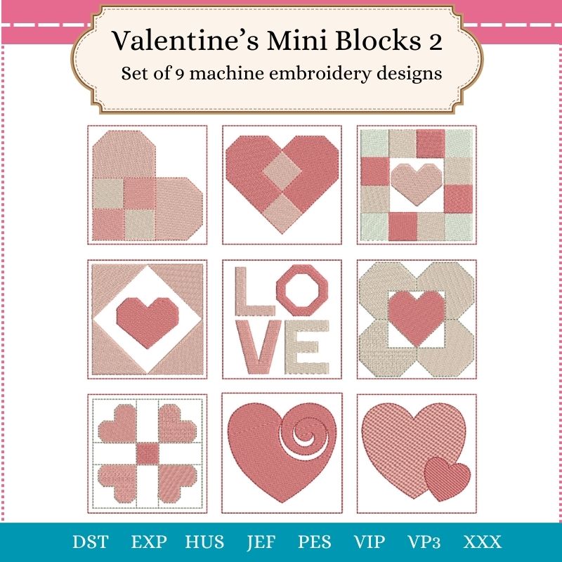 EW396 - Valentine's Mini Blocks 2