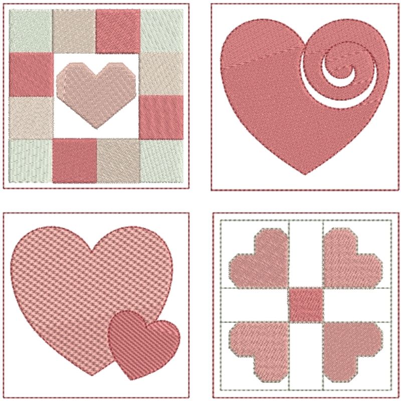 EW396 - Valentine's Mini Blocks 2
