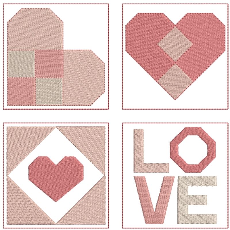 EW396 - Valentine's Mini Blocks 2