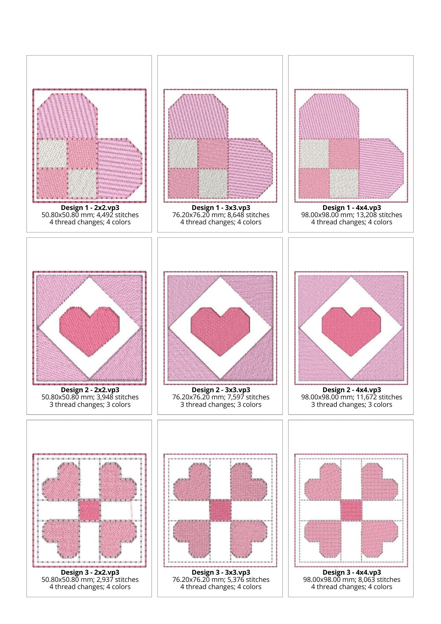 EW396 - Valentine's Mini Blocks 2