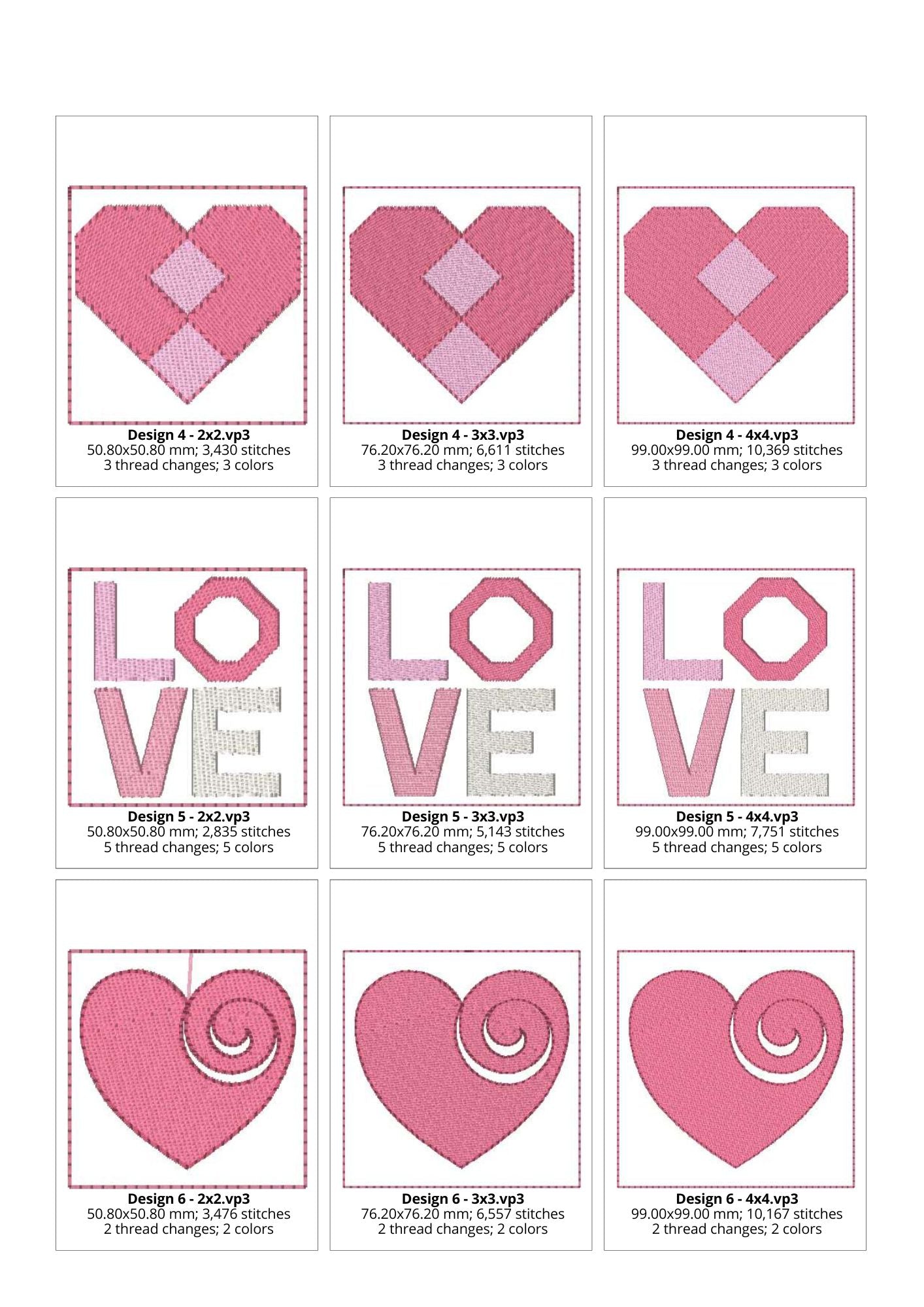 EW396 - Valentine's Mini Blocks 2