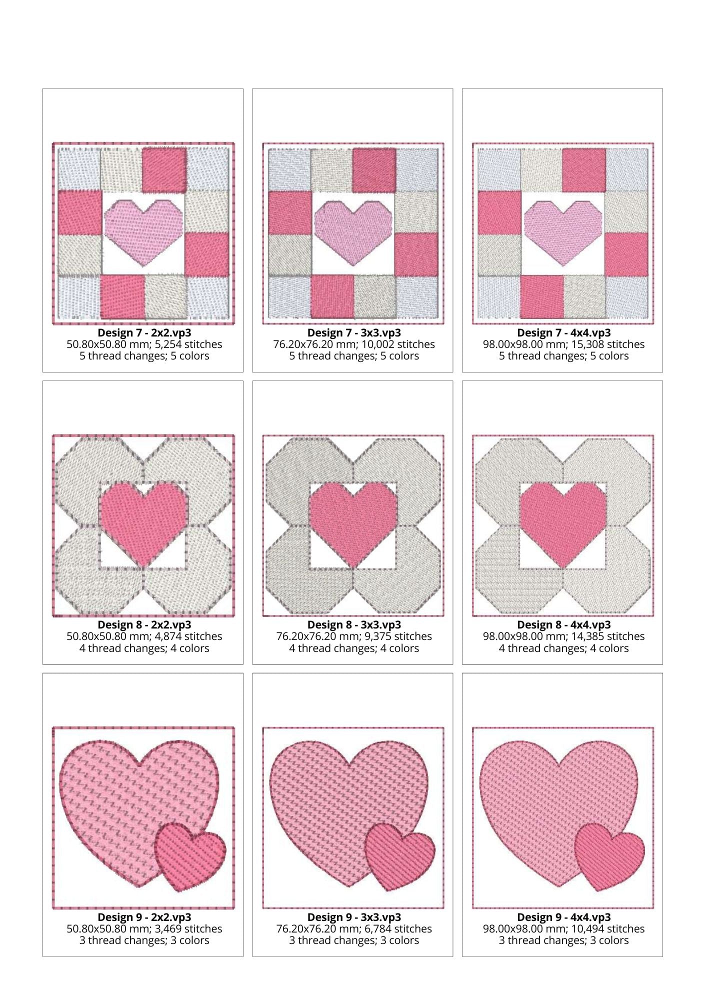 EW396 - Valentine's Mini Blocks 2