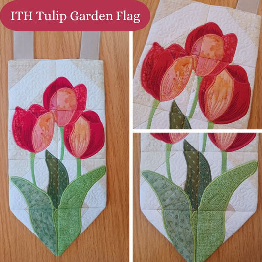 EW399 ITH Tulips Garden Flag