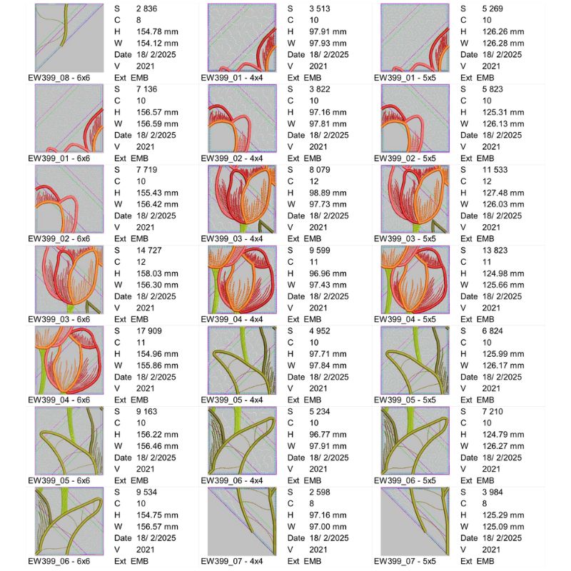 EW399 ITH Tulips Garden Flag