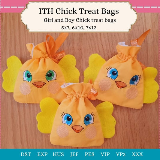 EW401 ITH Chick Treat Bags