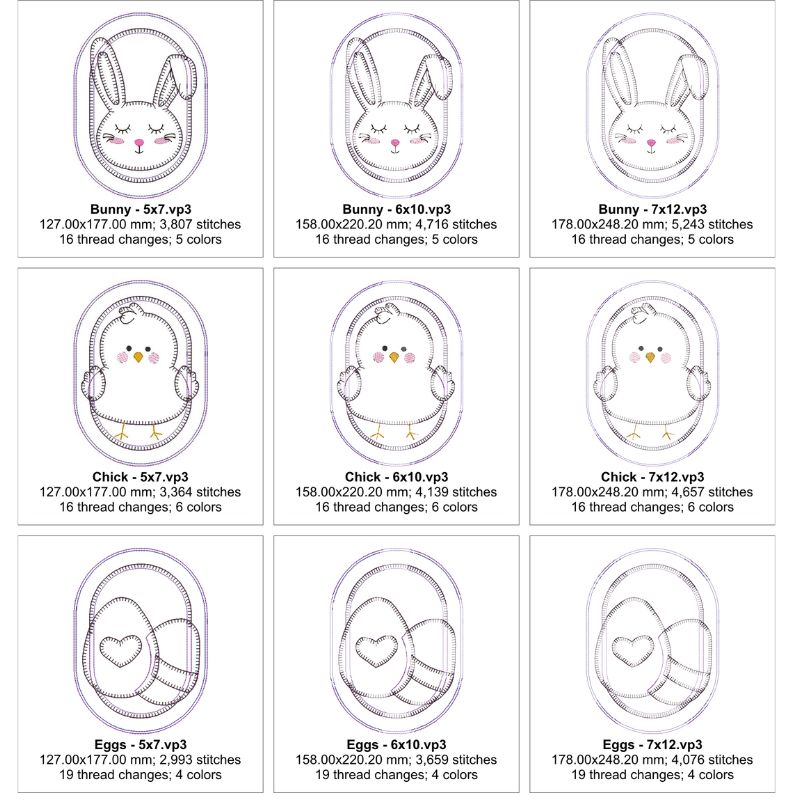 EW410 ITH Easter Mug Rugs