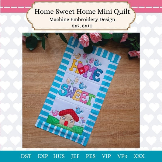 EW412 Home Sweet Home Mini Quilt