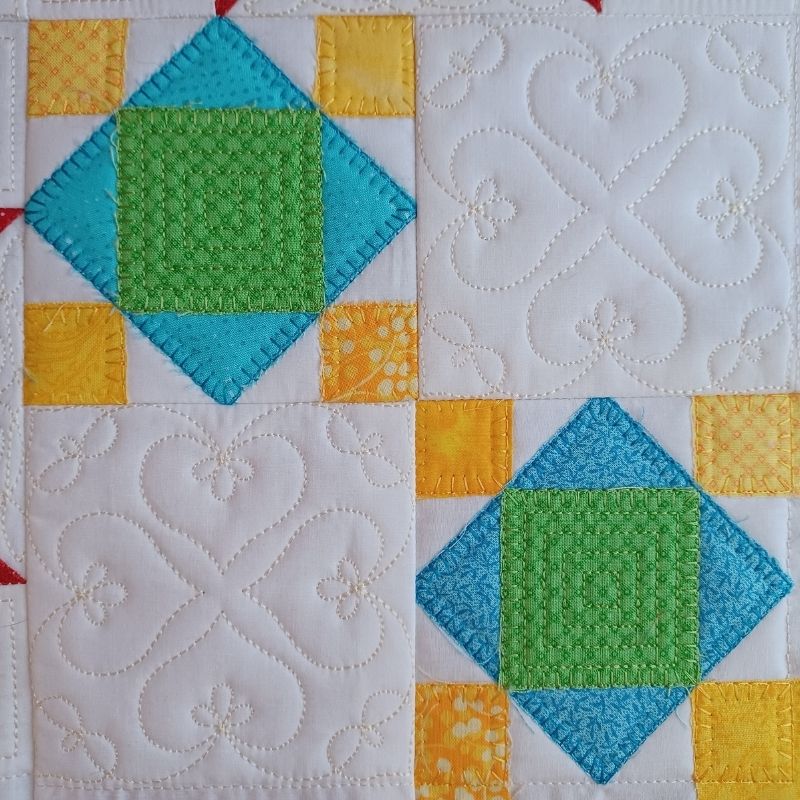EW413 Applique Star Quilt Block Panel