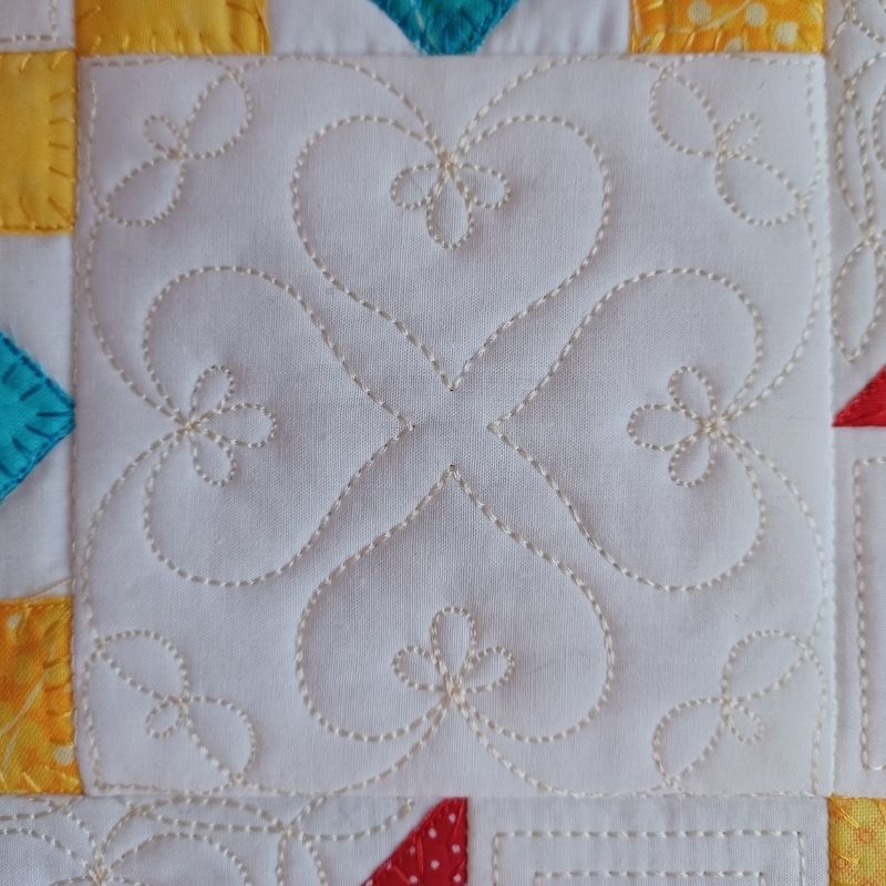 EW413 Applique Star Quilt Block Panel