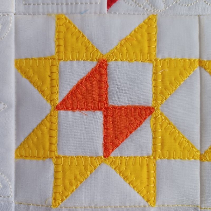 EWDP002 - Pack - Applique Scrappy Star Quilt Block Panels
