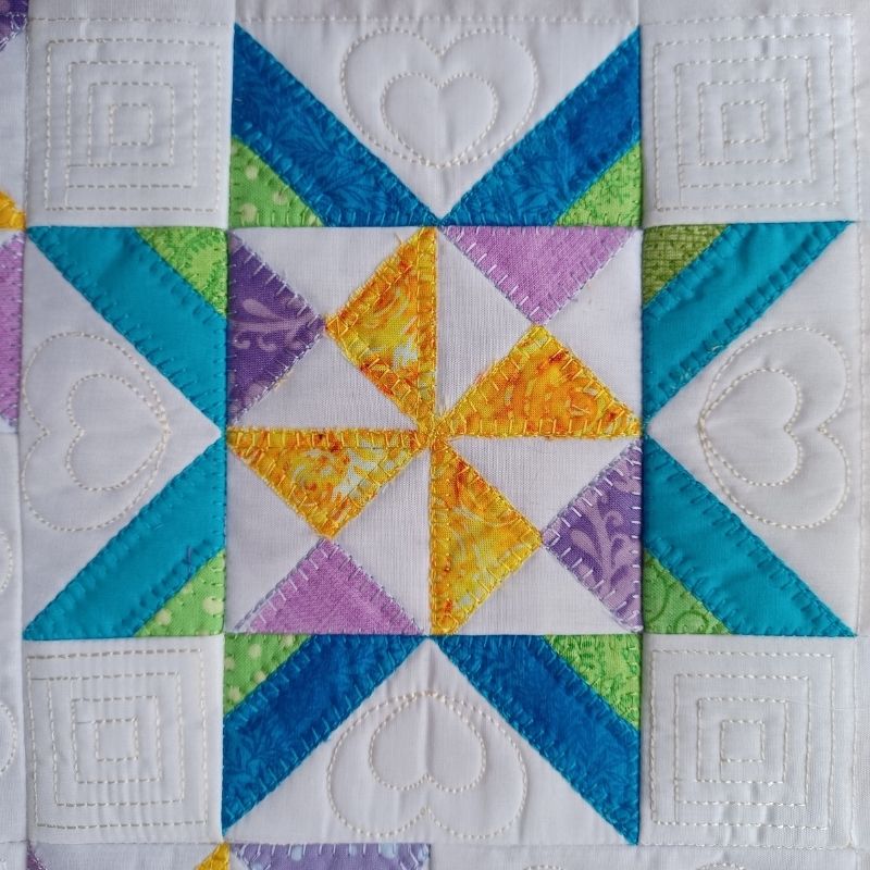 EWDP002 - Pack - Applique Scrappy Star Quilt Block Panels