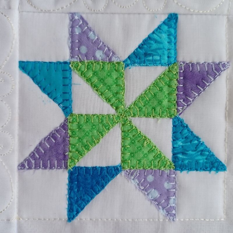 EWDP002 - Pack - Applique Scrappy Star Quilt Block Panels