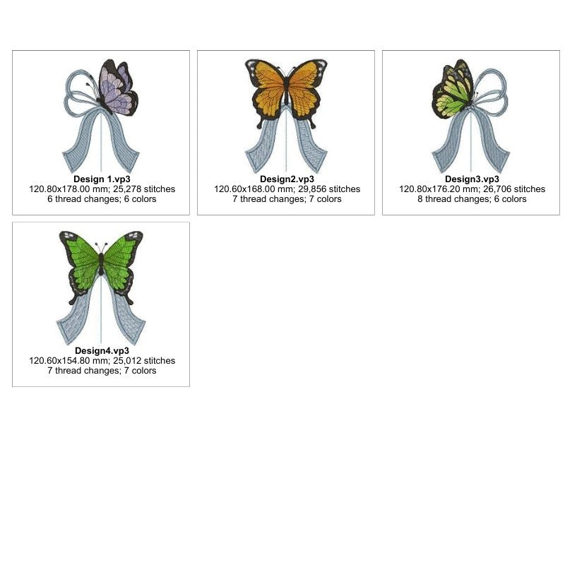EW421 Butterfly Side Seam Designs