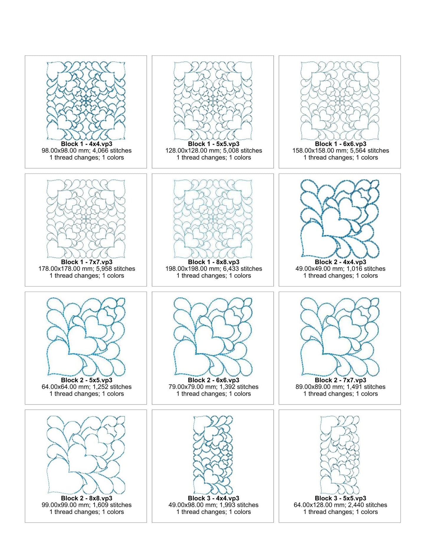 EWDP003  Quilt Block Stencils