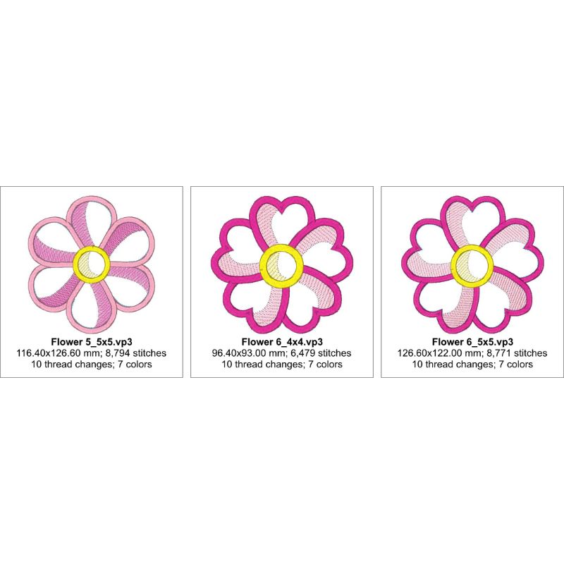 EW430 ITH Summer Flower Coasters