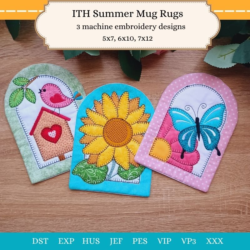 EW431 ITH Summer Mug Rugs