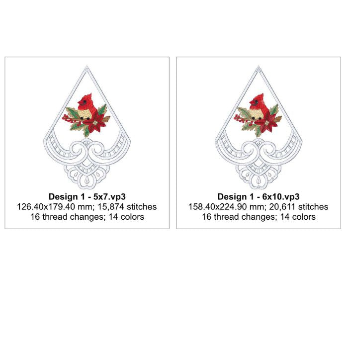 EW462 - Christmas Cutwork Topper 2