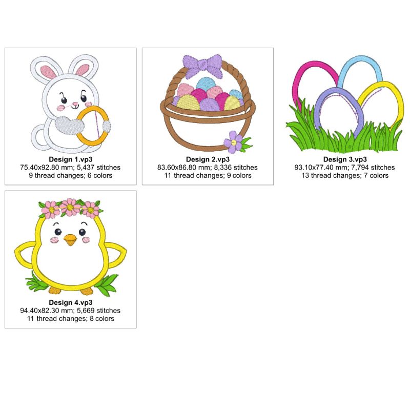 EW500 - Easter Applique Collectables 1