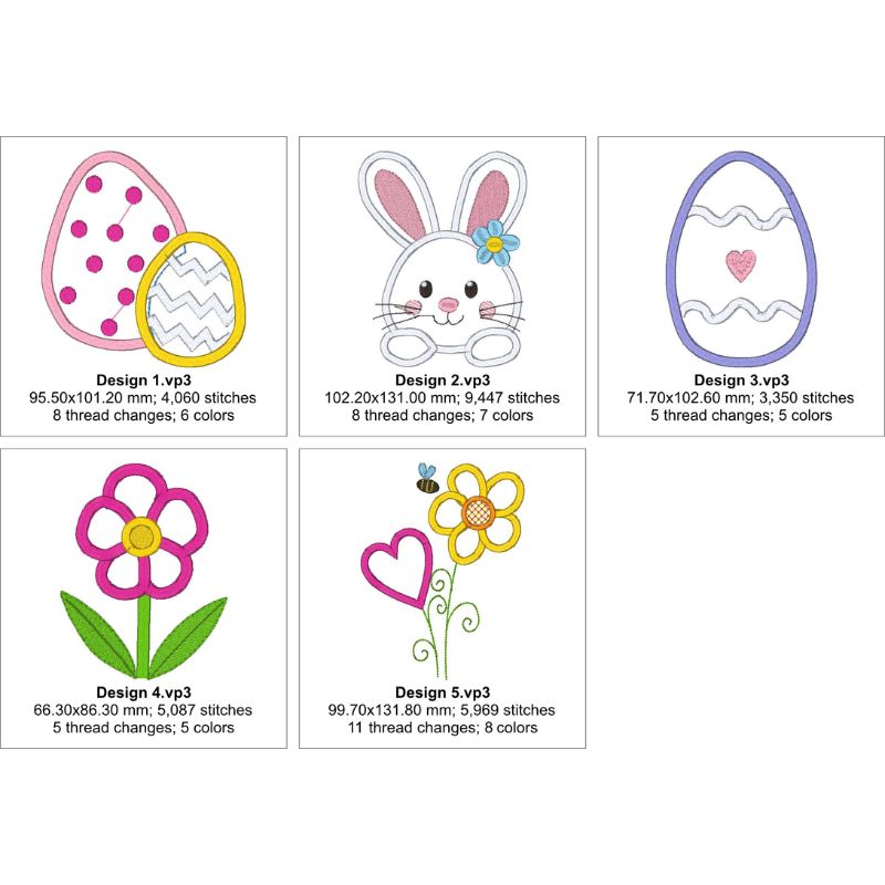 EW501 - Easter Applique Collectables 2