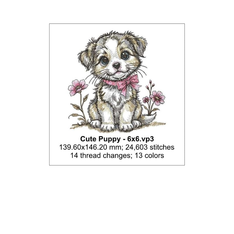 EW511 - Cute Puppy Sketch Collectable - April