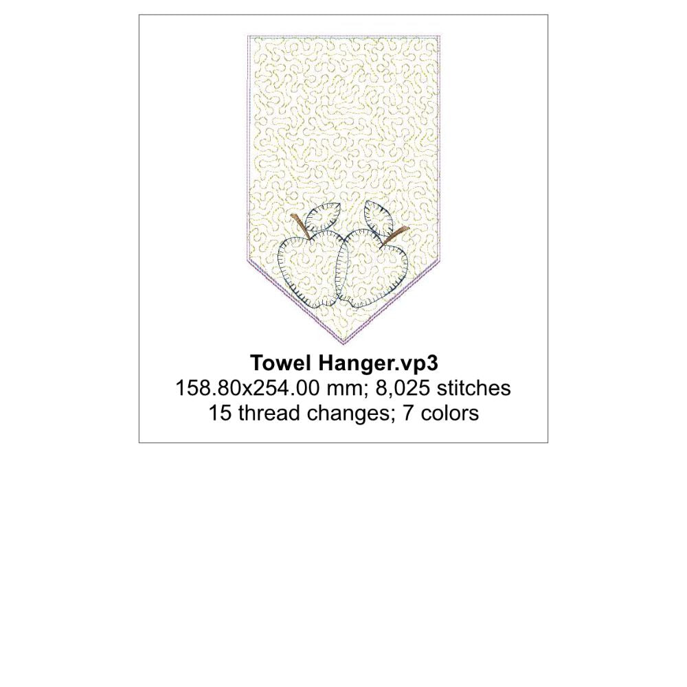 EW537 - Apple Orchard ITH Tea Towel Topper