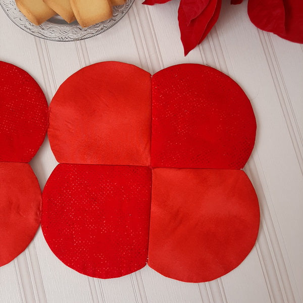 EWC156 3D ITH Poinsettia Table Topper