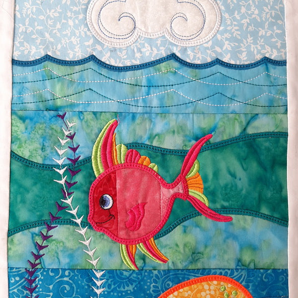 EWC173 IHQ Seascape Mini Quilt