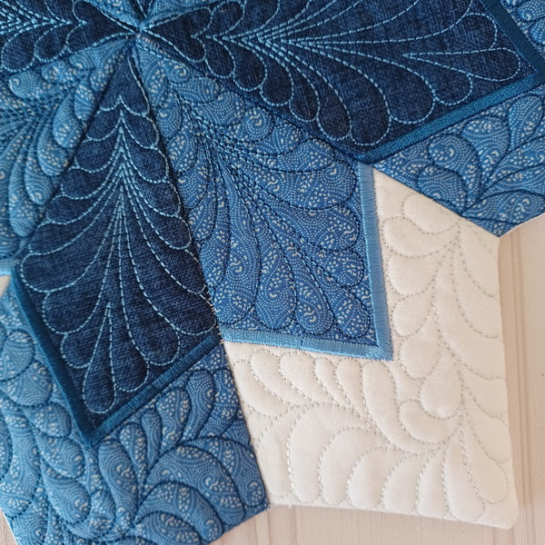 EWC204  Star Burst Quilted Table Topper
