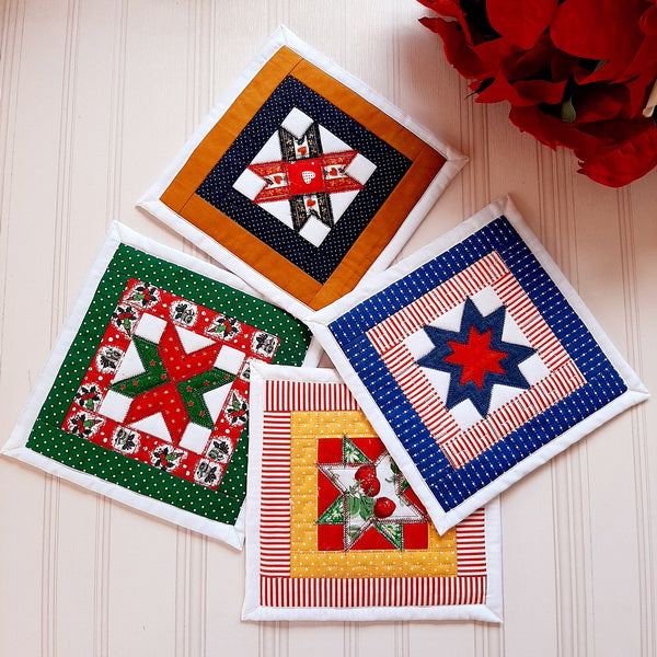 EWC208 ITH Quilted Star Potholders