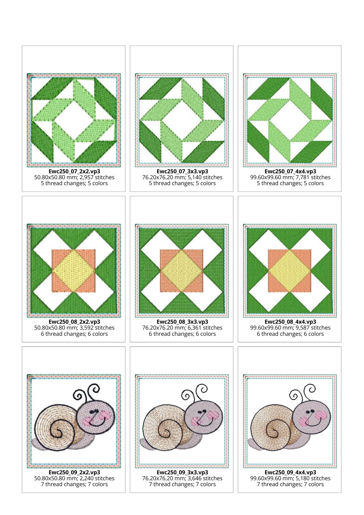 EWC250 Spring Time Mini Blocks
