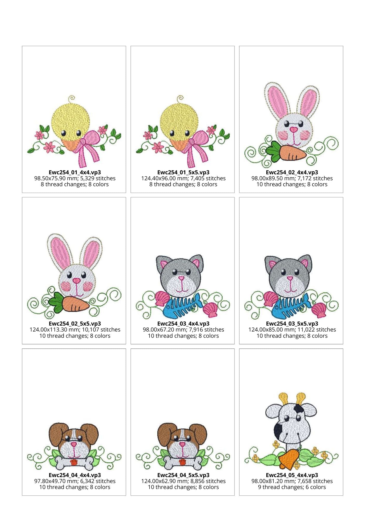 EWC254 - Cute Animal Toppers