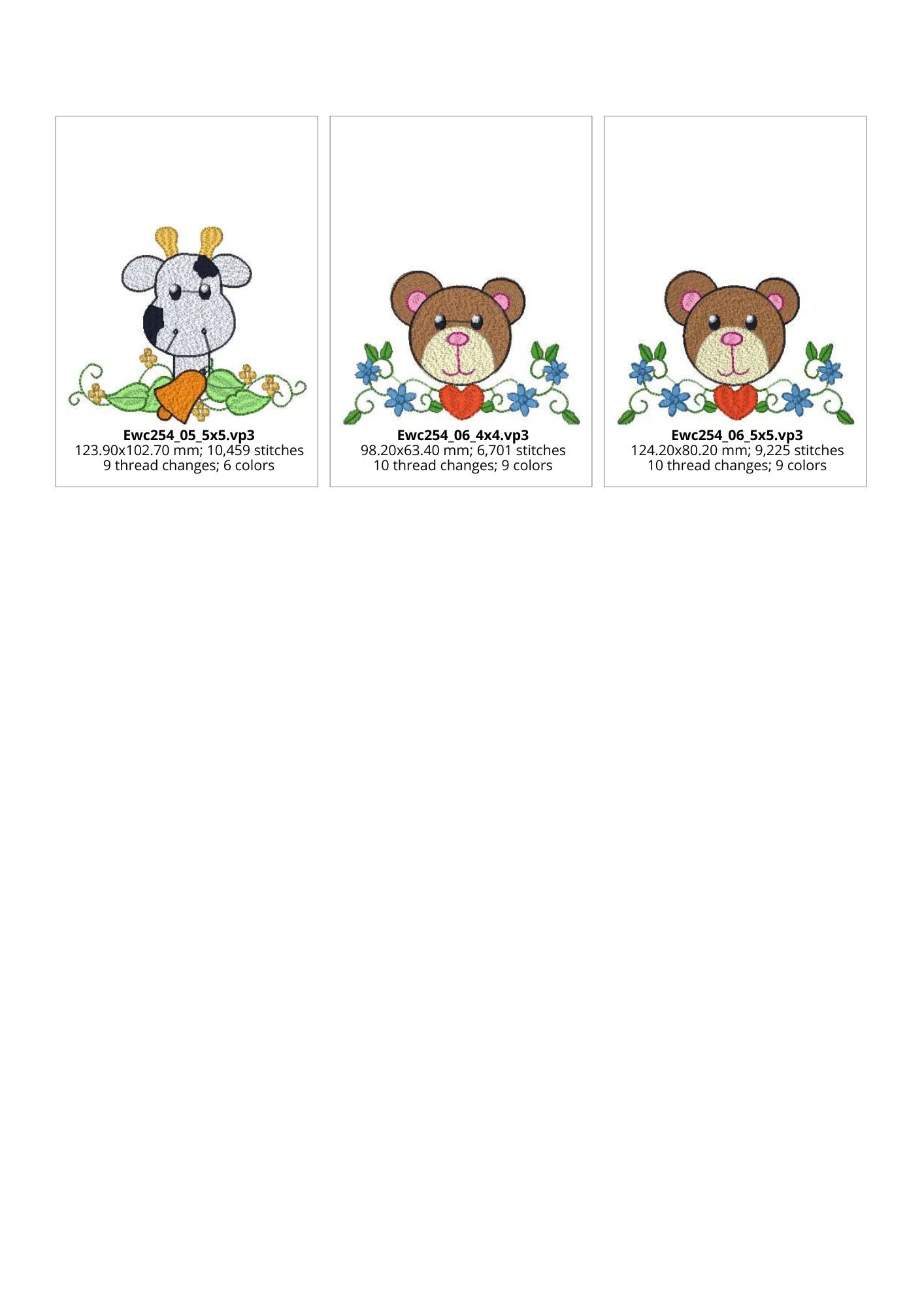 EWC254 - Cute Animal Toppers